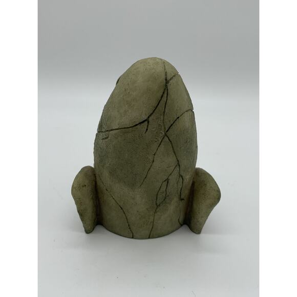 Vintage Ugly Mystical Face Quartz Clock Japan Green Elf Needs Battery Untested - Picture 3 of 5